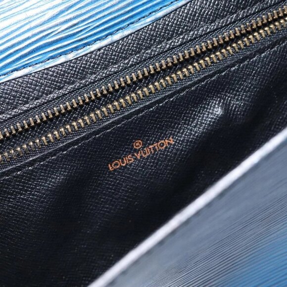 LOUIS VUITTON Epi Art Deco Clutch Bag Blue - Picture 10 of 16